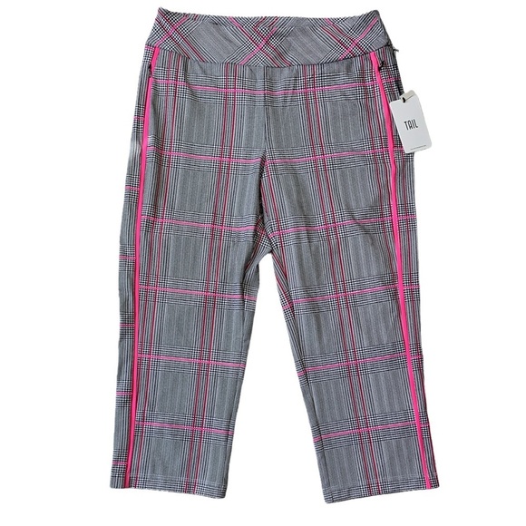 Tail Parisian Plaid Pull-On Capri Golf Pants NWT Size 6 - Picture 1 of 6